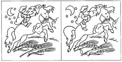 Раскраска к сказке Сивка бурка 3 класс