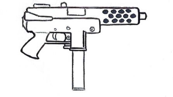 Пистолет Tec-9 чертежи