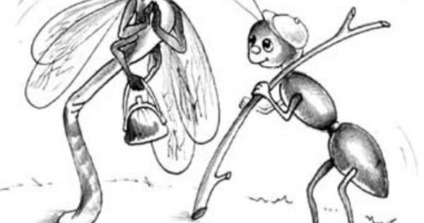 Стрекоза и муравей. Басни