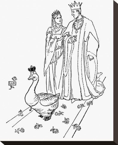 Картинки раскраски золотой гусь к сказке (48 фото)