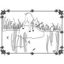 Алёнушка и братец Иванушка сказка раскраска