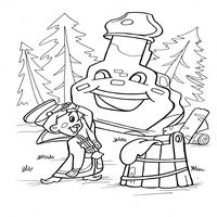 Вовка раскраска