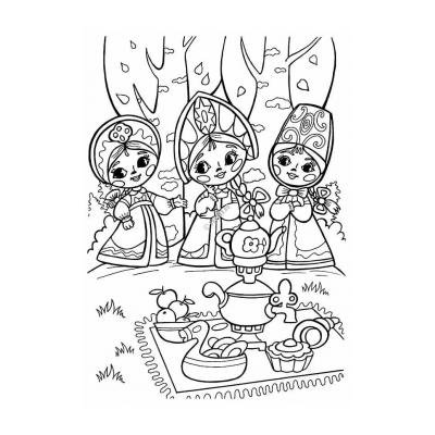 Двое из ларца раскраска