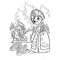 Раскраска Вовка в тридевятом царстве раскраски Василисы