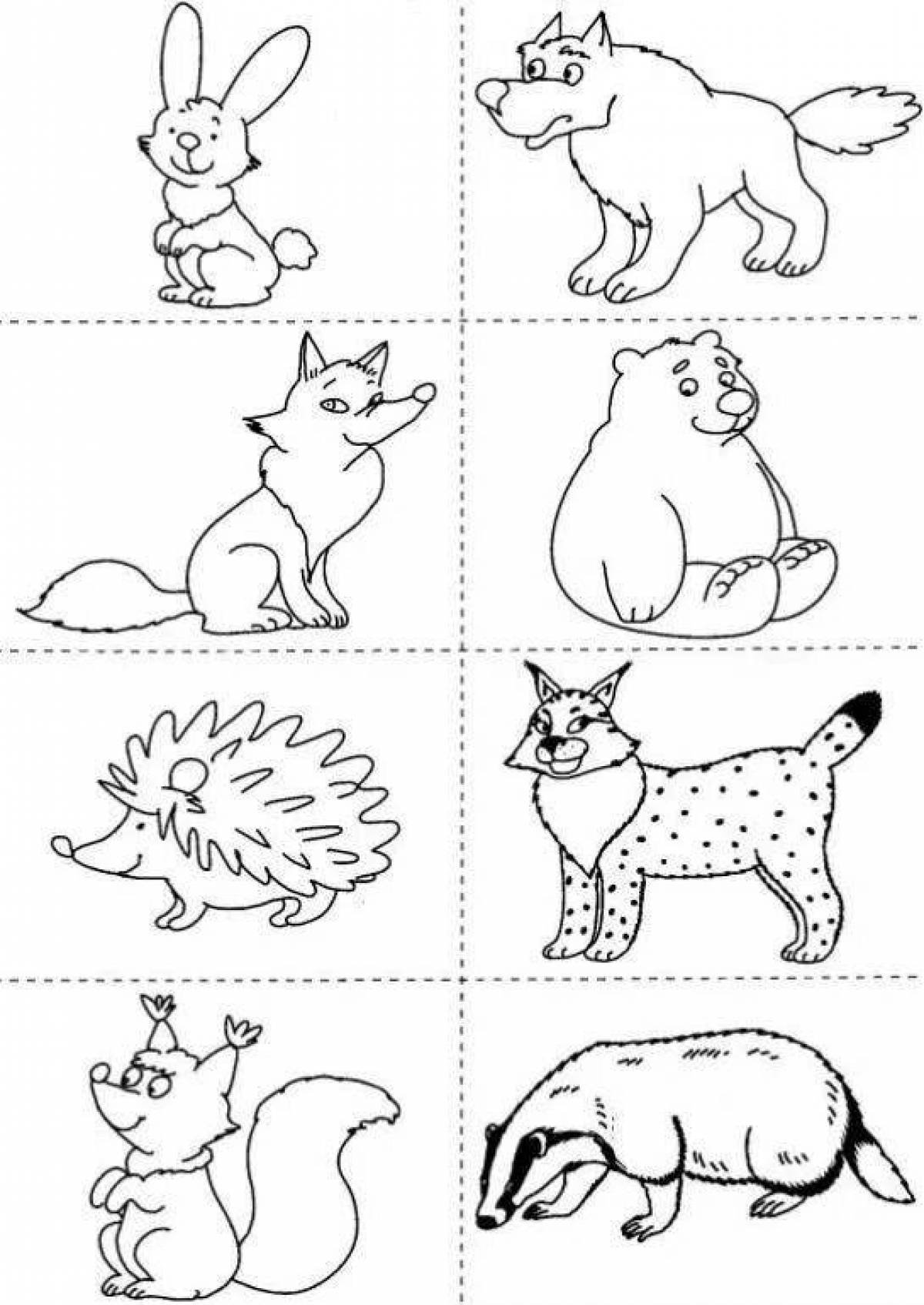Раскраска для дошкольников животные. Дикие животные задания для дошкольников. Дикие и домашние животные раскраска. Рисунки животных для детей. Раскраска "Дикие животные".