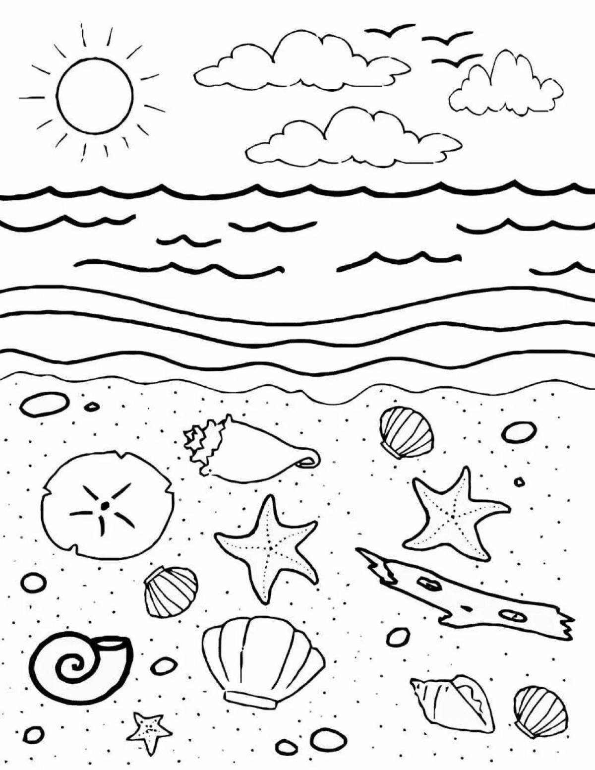 Match the beach. В море. Раскраска. Море раскраска для детей. Раскраска пляж. Раскраска море для малышей.