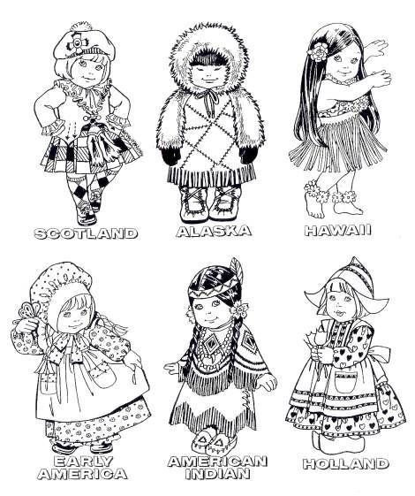 Раскраска народы России для детей