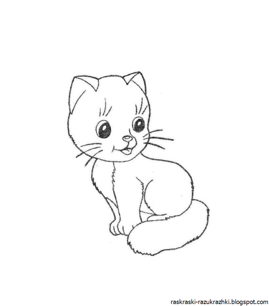 Котенок. Раскраска