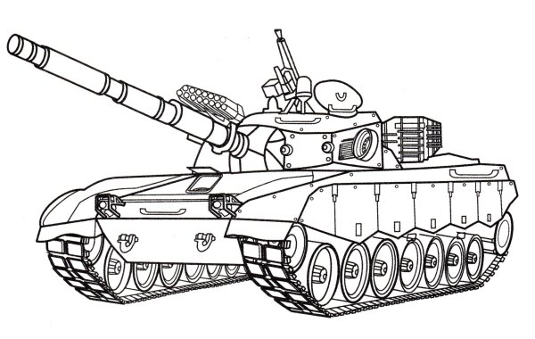 Раскраска танк т 34