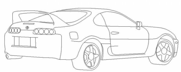 Supra a80 раскраска