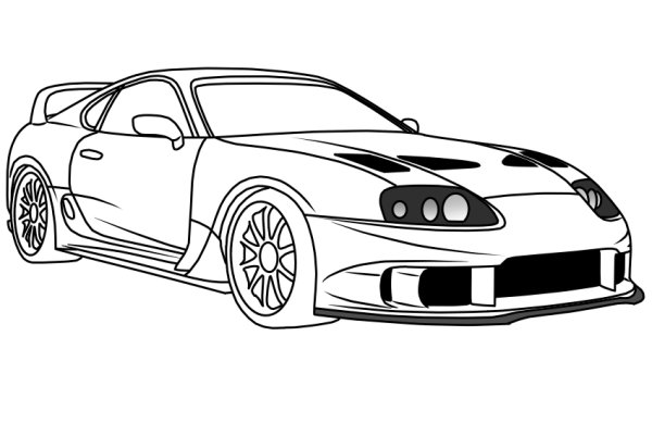 Toyota Supra MK.5tраскраски