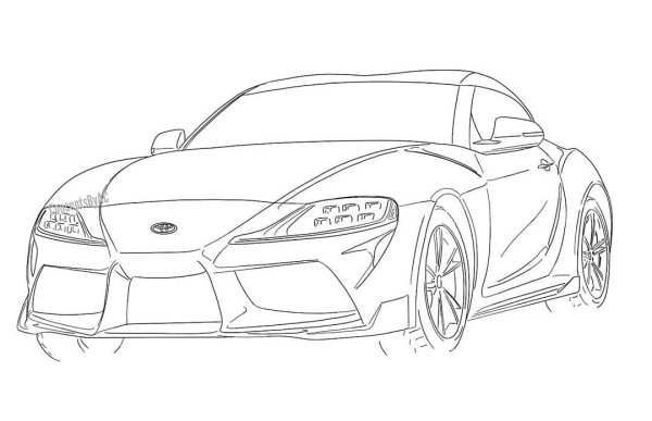 Supra a90 раскраска