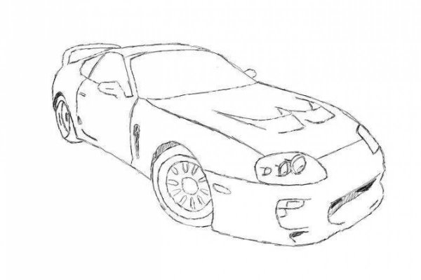 Раскраска Toyota Supra a80