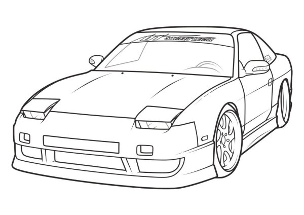 Раскраски японские машины