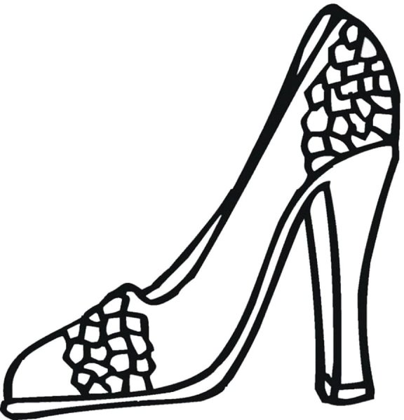 Раскраска туфли