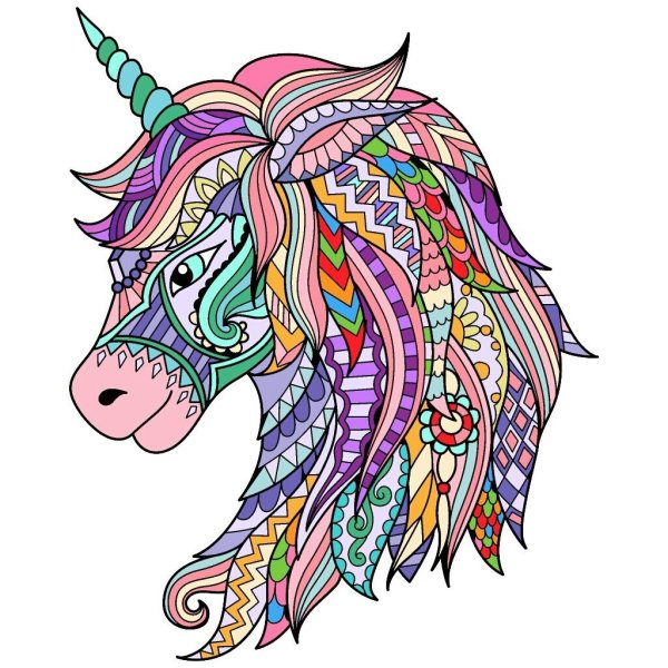 Единорог Мандала