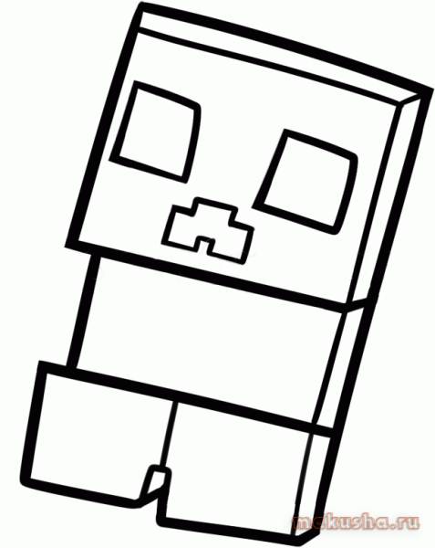 Раскраска КРИПЕРА