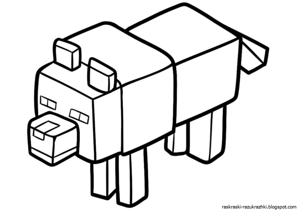 Раскраска майнкрафт