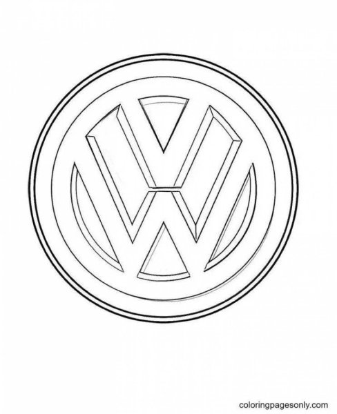 Раскраска значки автомобилей