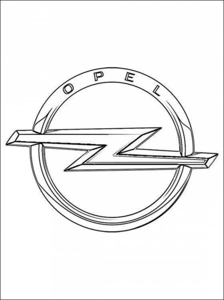 Эмблемы автомобилей для раскрашивания