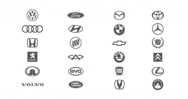 Значки машин в одном листе