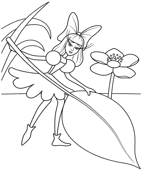 Дюймовочка рисунок