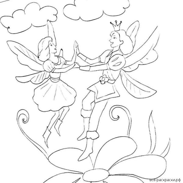 Дюймовочка рисунок