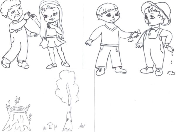 Рисунок на тему вежливость