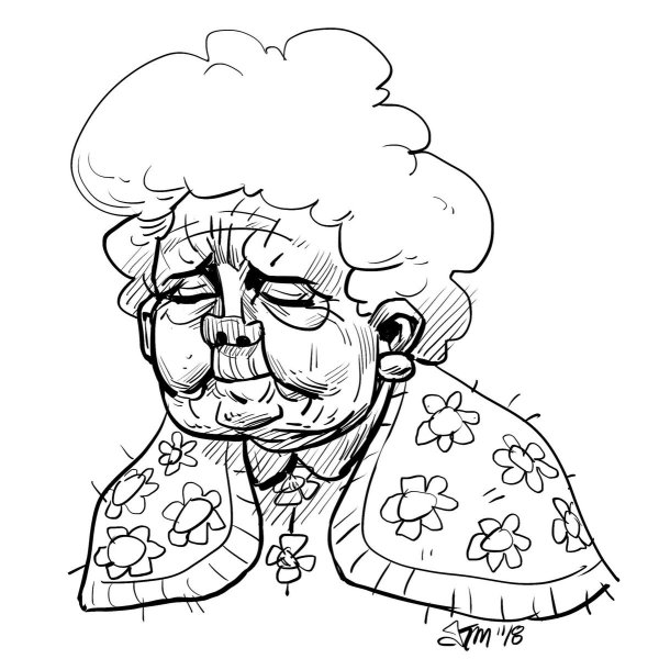 Бабушка рисунок