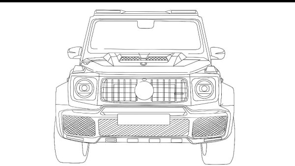 Раскраска Мерседес Гелендваген g63
