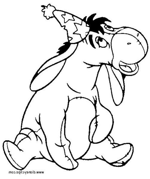Ослик из Винни пуха раскраска