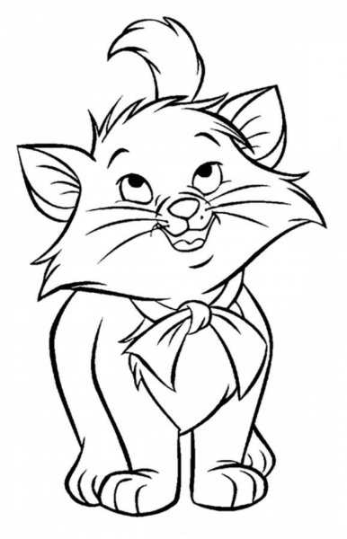 Коты Аристократы Берлиоз раскраска