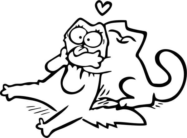 Кот Саймон с кошкой