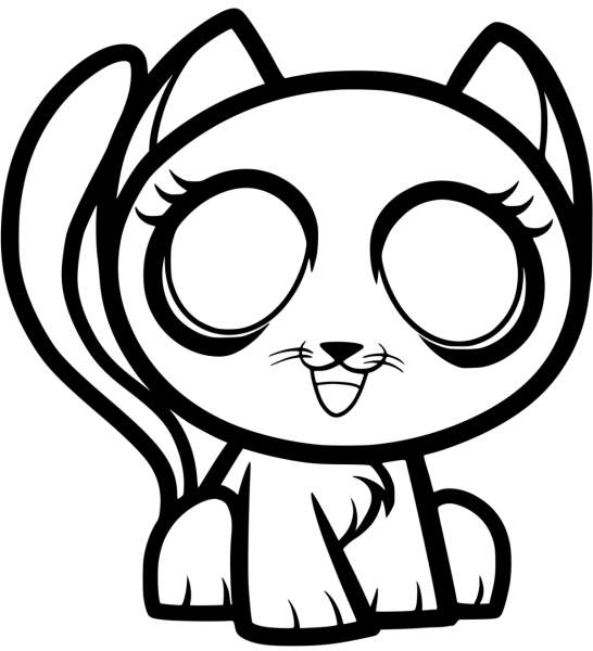 Раскраска Картун кета