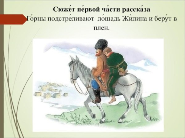 Иллюстрации к повести кавказский пленник л.н Толстого