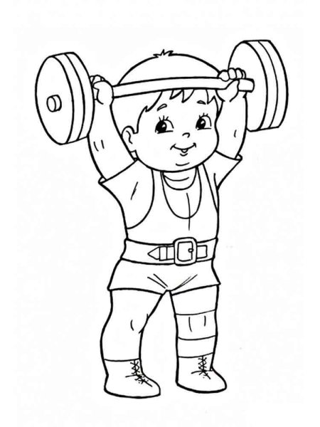 Спорт. Раскраска