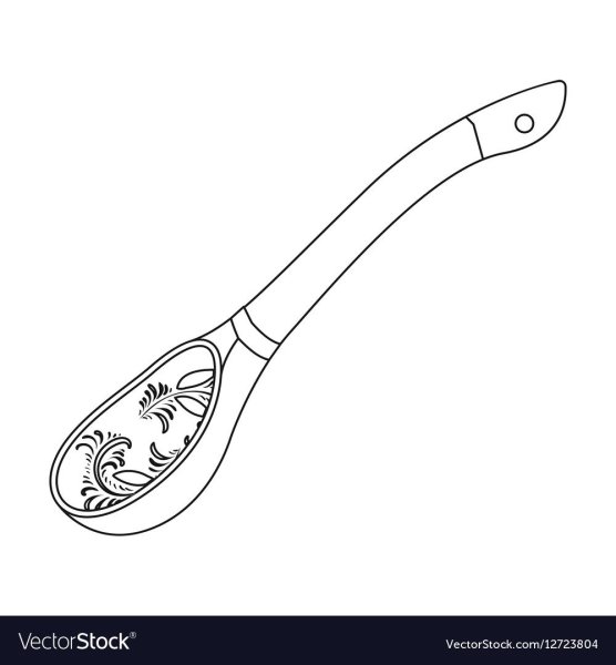 Ложка раскраска
