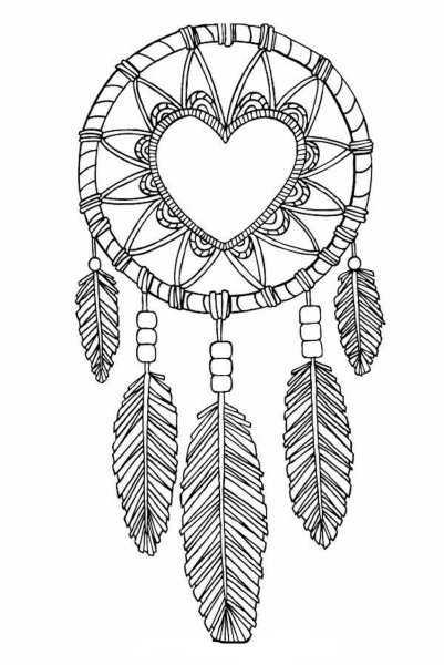 Мандала Ловец снов рисунок