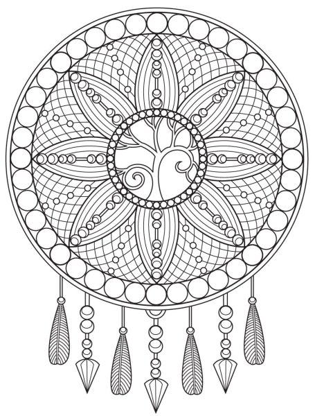 Ловец снов раскраска