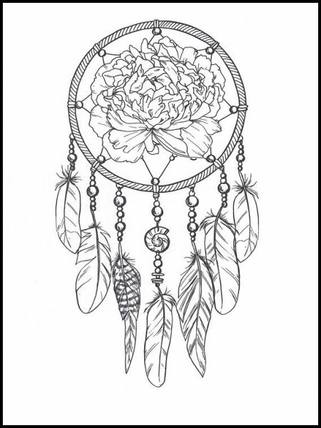 Ловец снов раскраска