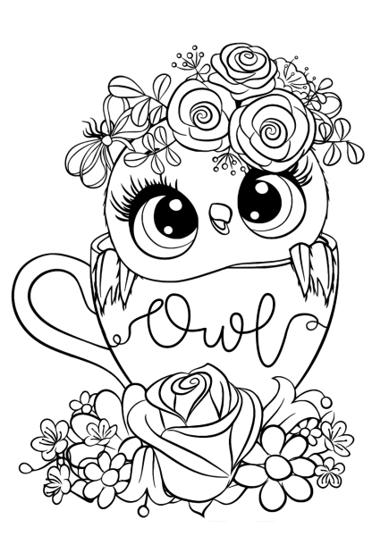 Раскраски антистресс котята