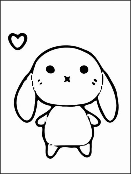 Раскраска милая собачка