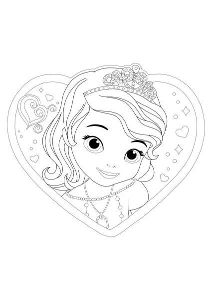 Раскраска София прекрасная Princesa