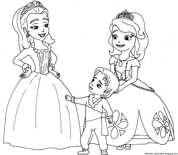 Принцесса Эмбер раскраска