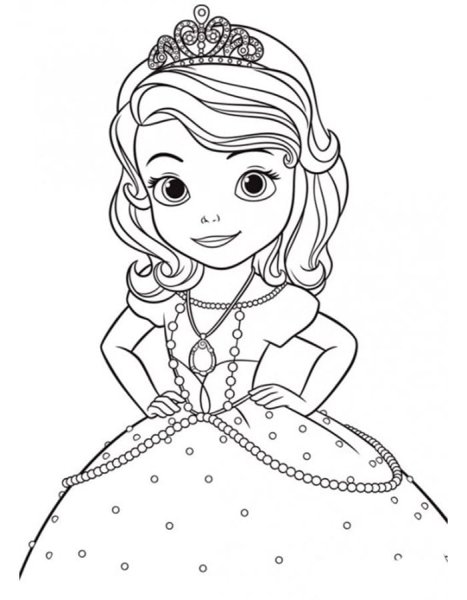 Принцесса София разукрашка