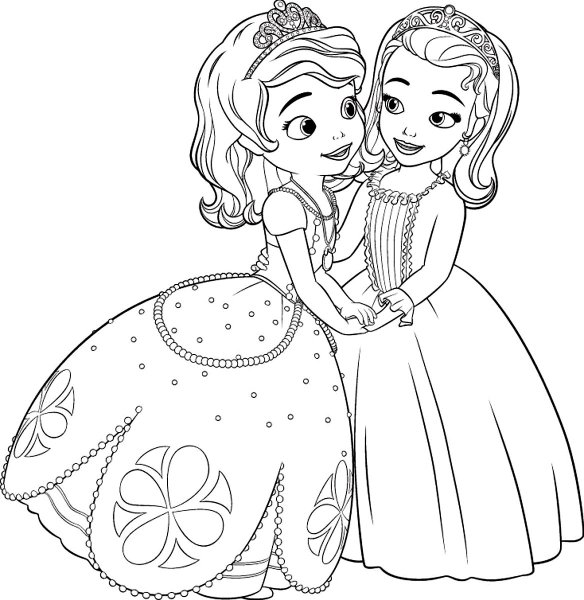 Раскраска София прекрасная Эмбер