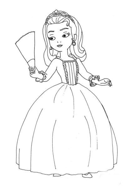 Раскраска София прекрасная Эмбер