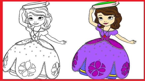 Разукрашки для девочек София прекрасная