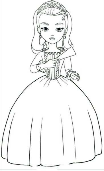 Раскраска София прекрасная Эмбер