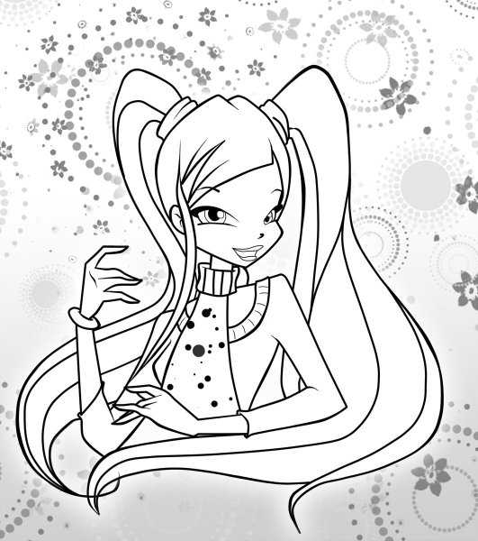 Раскраски Винкс Рокси